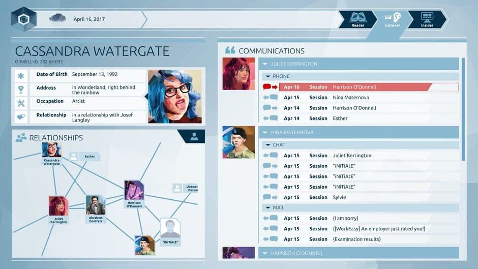 Orwell: Keeping an Eye on You screenshot 5