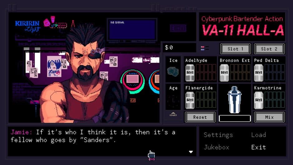 VA-11 Hall-A: Cyberpunk Bartender Action screenshot 2