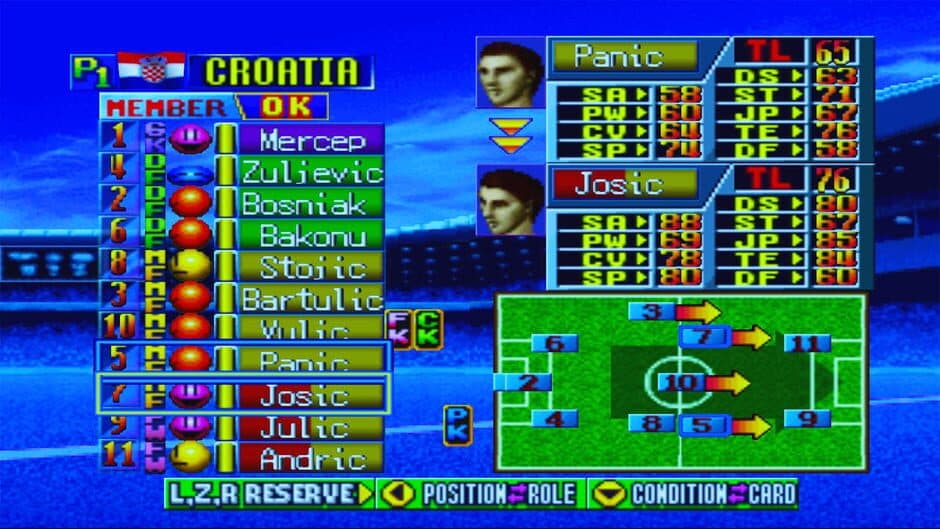 International Superstar Soccer 64 screenshot 2