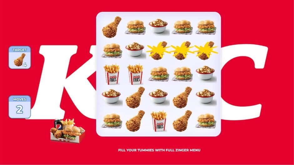 KFC: Match Out the Yummies screenshot 2