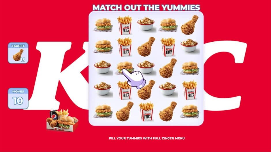 KFC: Match Out the Yummies screenshot 3