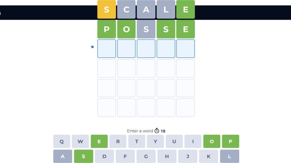 Victordle screenshot 2