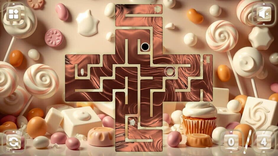 Sweetie Candy Maze: White Chocolate screenshot 1