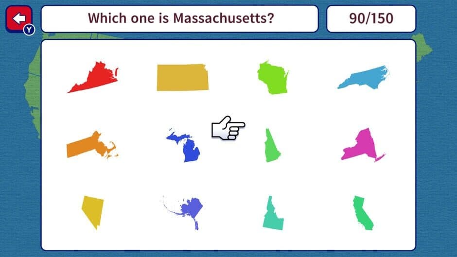 Geo Brain Boost! 50 U.S. States Silhouette Quiz screenshot 1