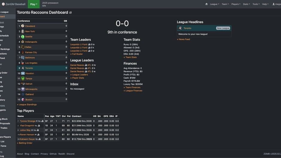 ZenGM Baseball screenshot 1