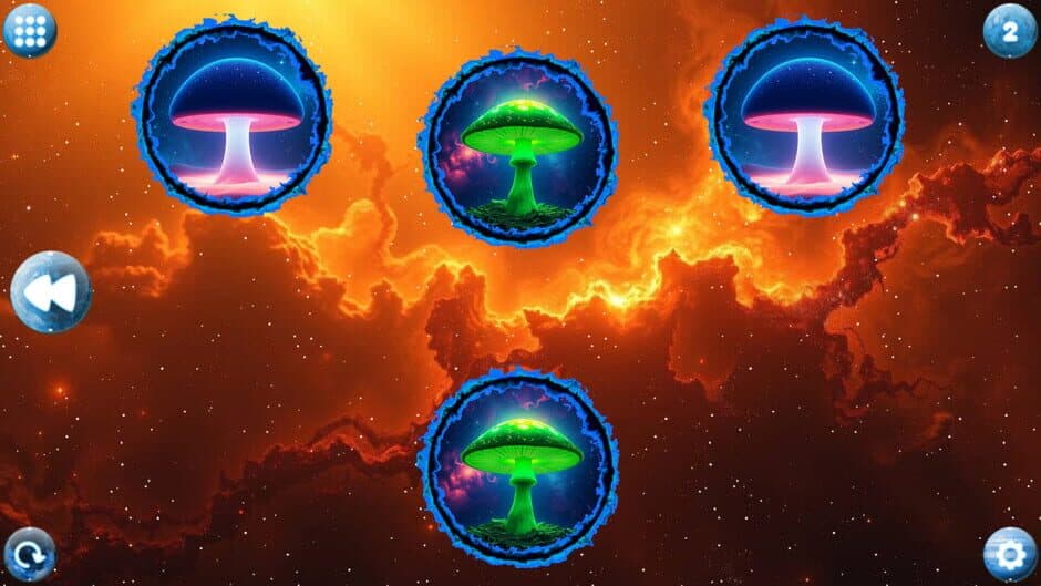 Space Memory: Mushrooms screenshot 1